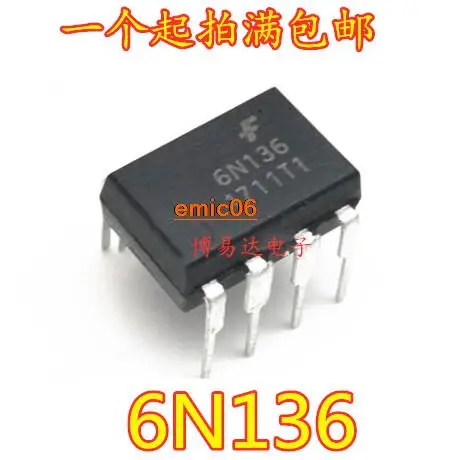 

Оригинальный товар 6N136 A6N136 DIP-8, 10 шт.