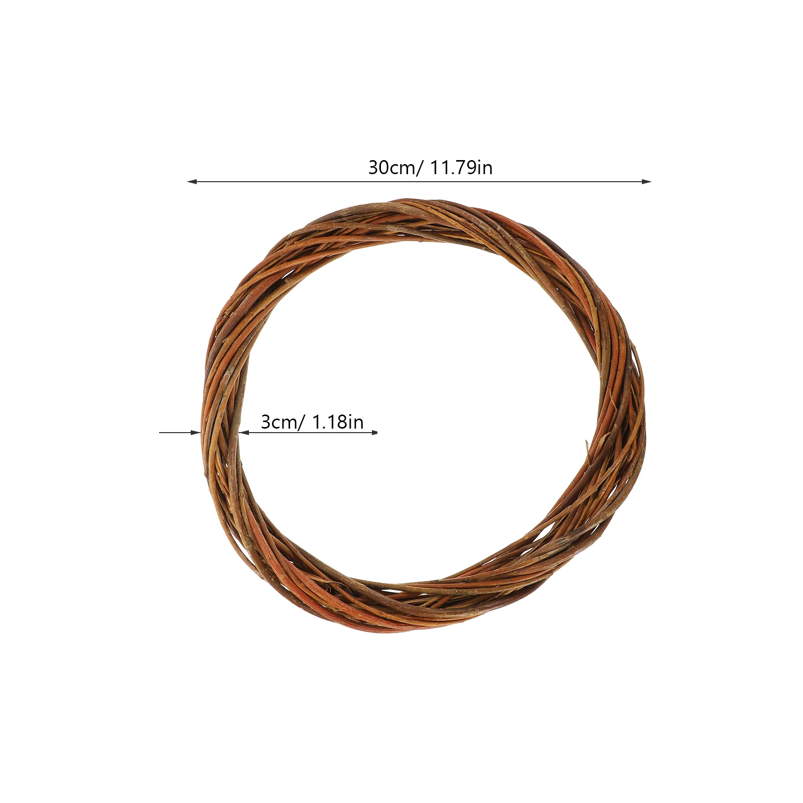 Обычный венок гирлянда декор Рождественская рамка для интерьера качество ивы