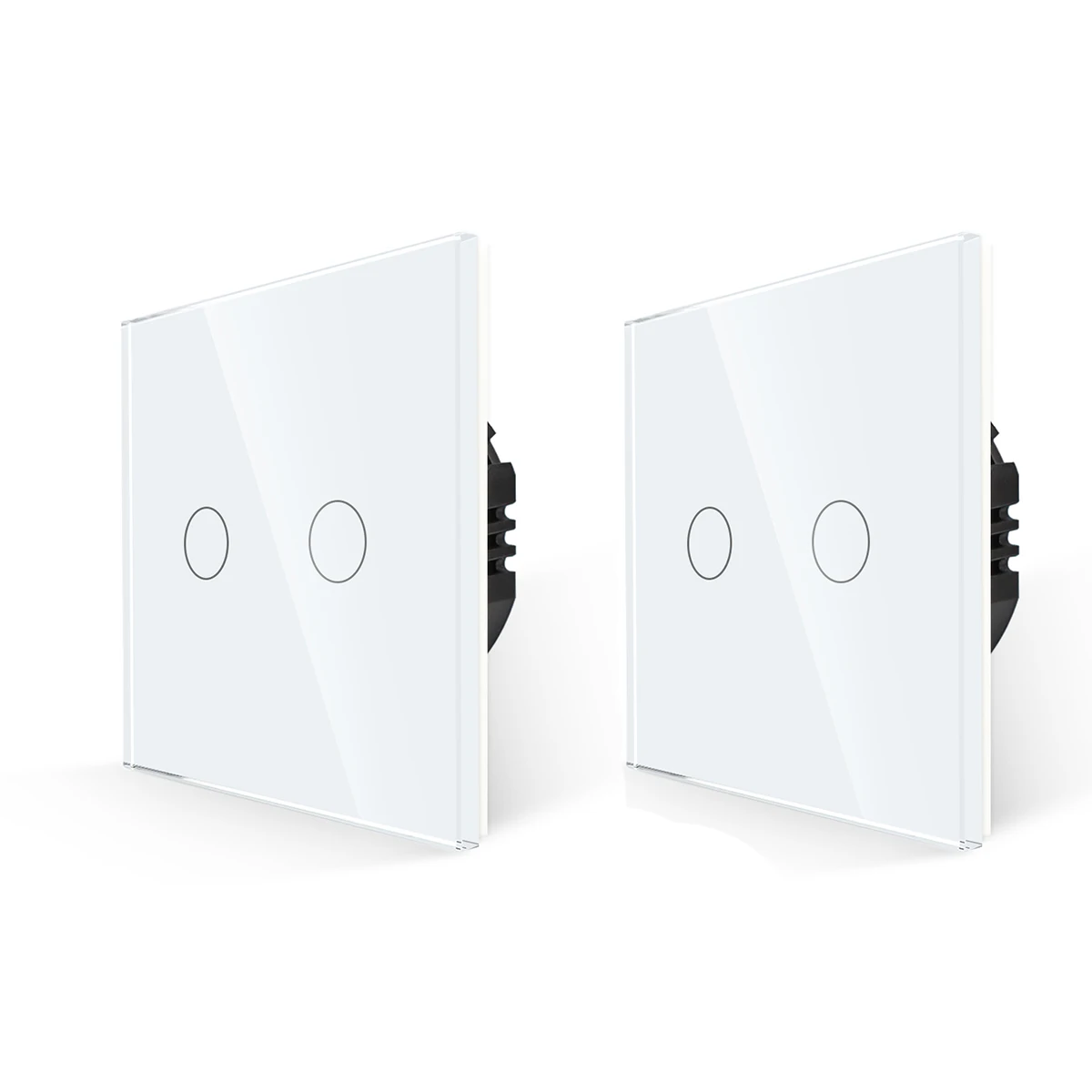 

Настенный сенсорный выключатель Bingoelec 1 2 3 Gang 2/3way с розеткой, евророзетки, белая стеклянная панель, стандартный переключатель, переключатели для лестницы