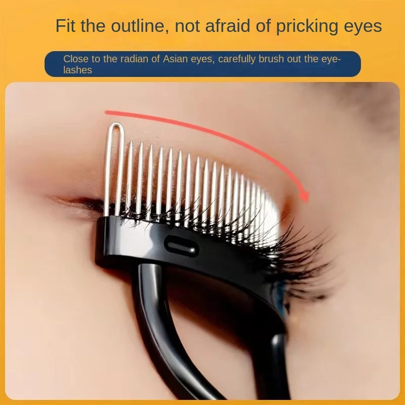 

profession Eyelash Close Teeth Steel Comb Extremely Small Stainless Steel Comb Local Details with Cover Comb Eyelash Separation