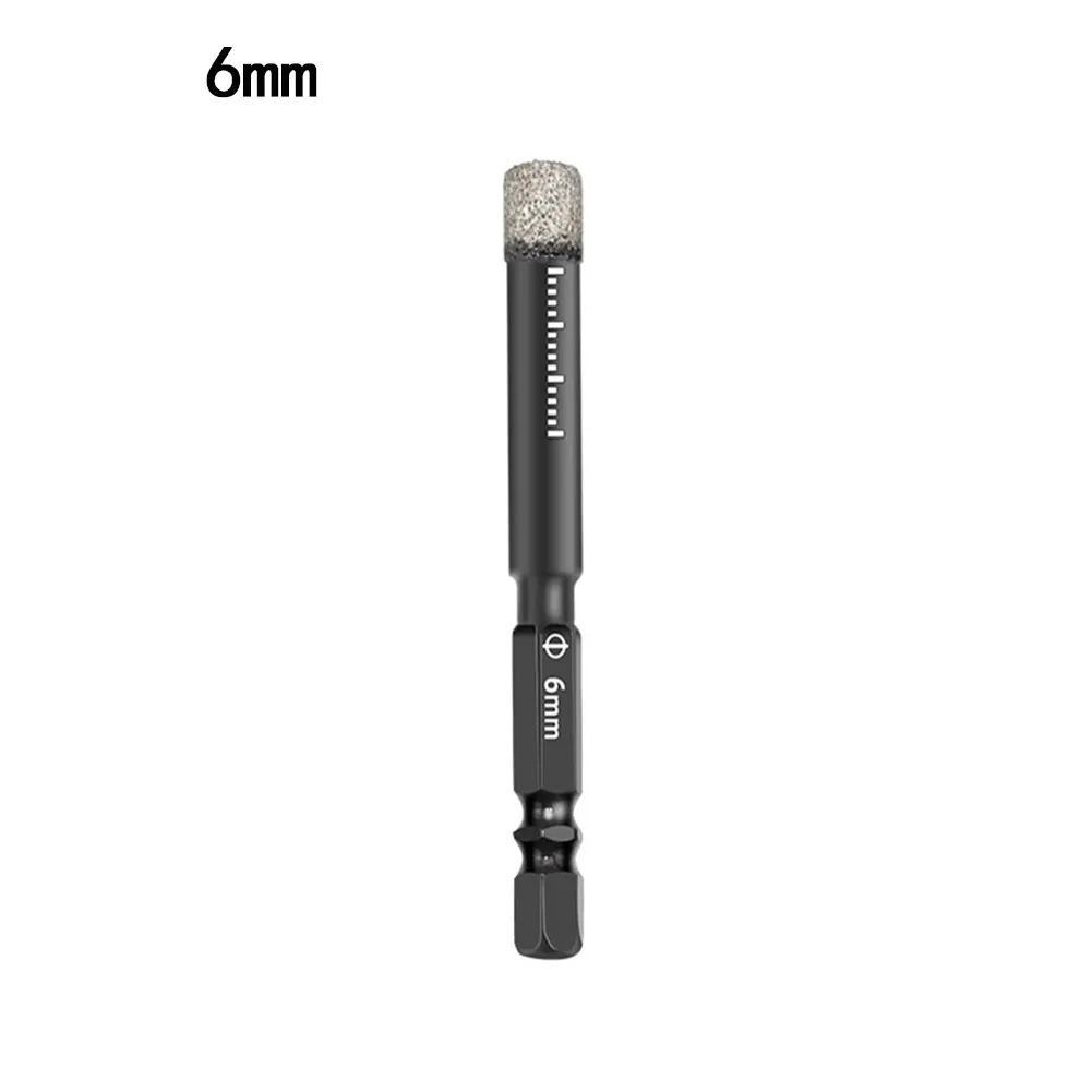 

6/8/10/12mm Diamond Dry Drill Bits Hole Saw Vaccum Brazed Dry Drilling Without Water For Drilling Granite & Marble