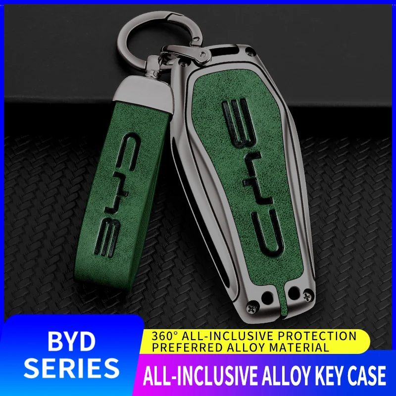 

Applicable For BYD Dolphin Yuan Pro EV Qin DMI Pro Song Max Dmtang Car Key Bag Interior Accessories Aluminum Alloy Car Key Case