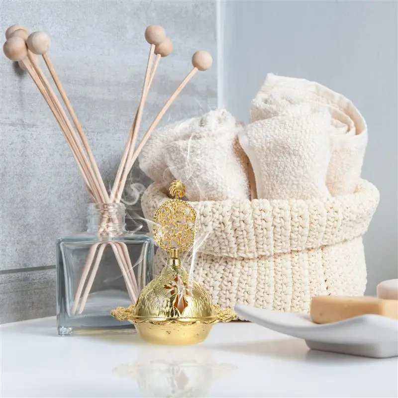 

1pc Decorative Desktop Incense Furnace Middle East Style Incense Furnace Decor