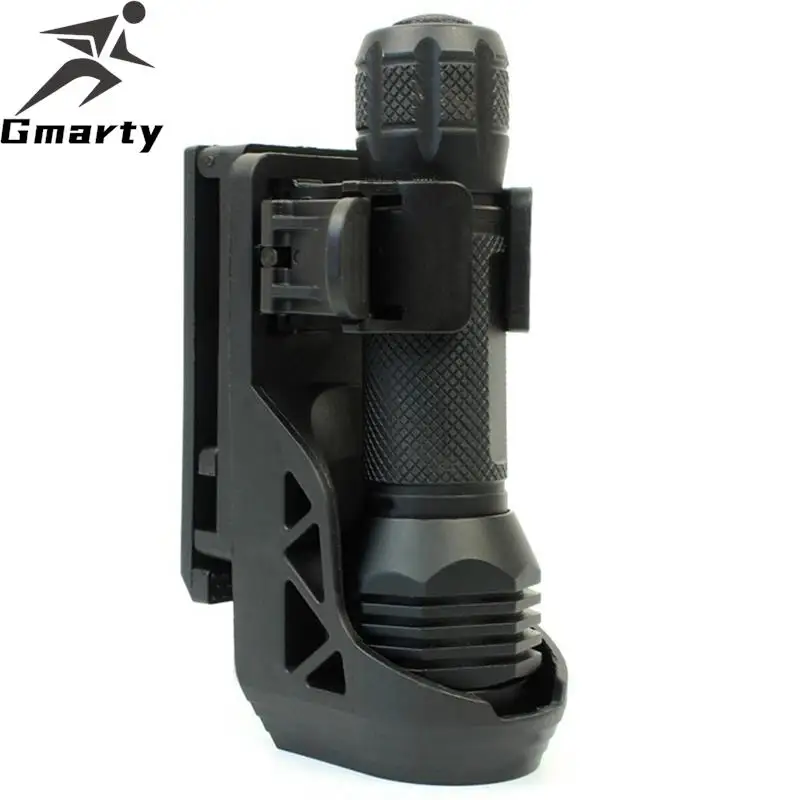 

Tactical Flashlight Holster With Lever Side Lock System Set General Torch 360° Rotating Plastic Torch Set Set Quick Unplug