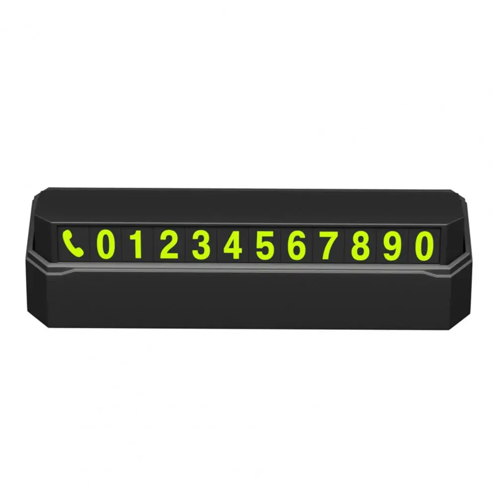 

Durable Car Parking Card Anti-aging Stable Press Type Phone Number Card Simple Installation Phone Number Plate Car Supplies