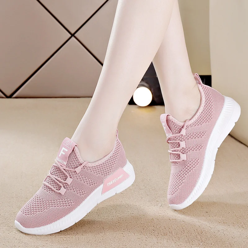 

2023 New Sport Shoes for Women Fashion Lightweight Comfortle Outdoor Running Sneakers Casual Breathle Mesh Platform Shoes