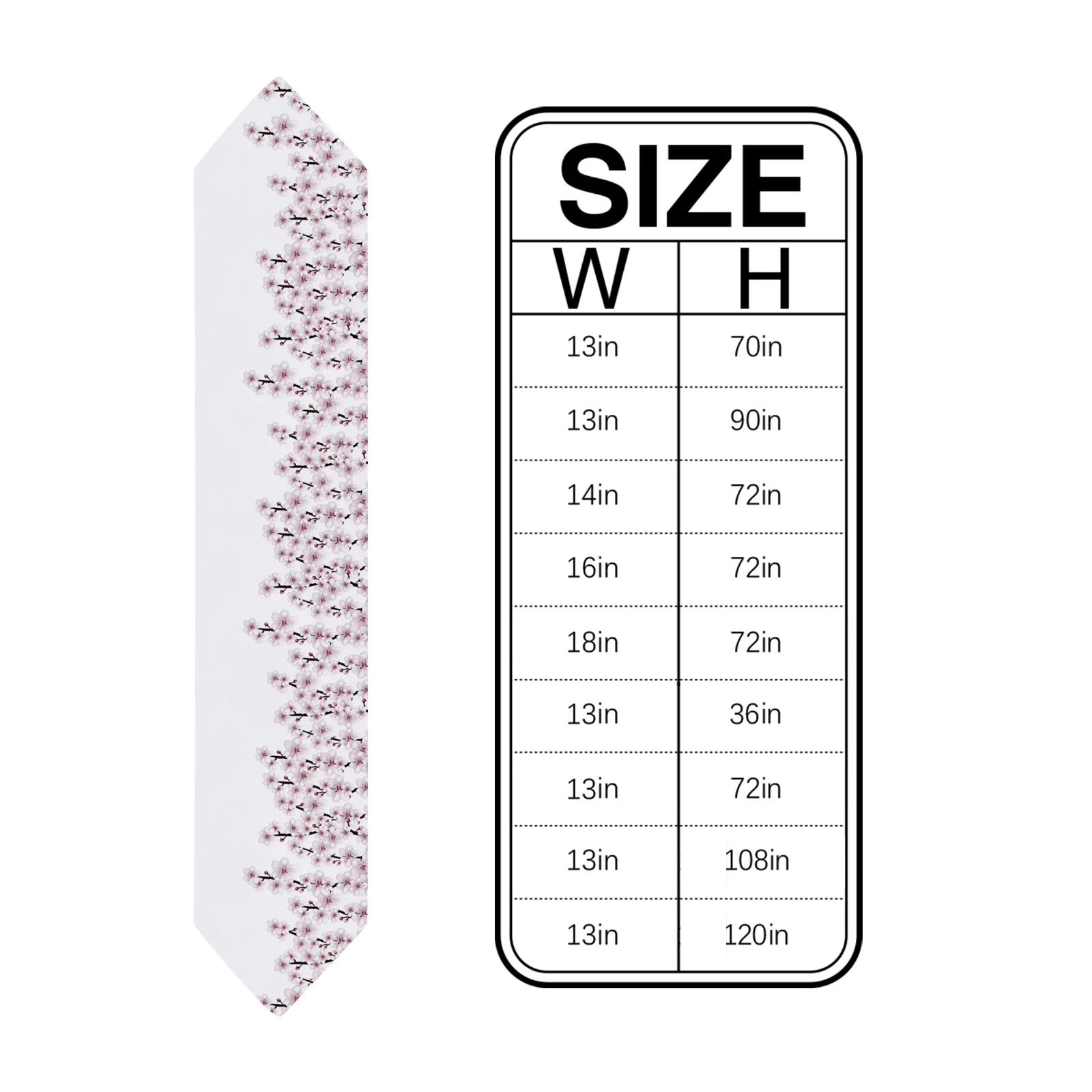 Весенняя скатерть в виде ветки цветущей вишни свадебное украшение для стола