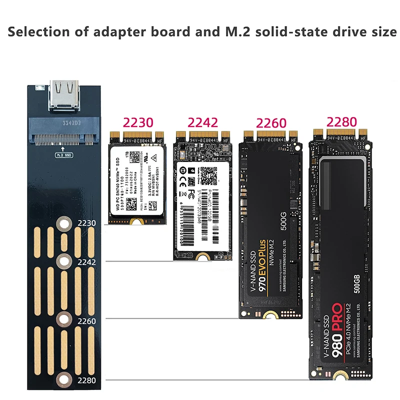 RGB M2 SSD Корпус M.2 NVME к USB C Прозрачный корпус жесткого диска для PCIE NGFF SATA M/B Key Диск