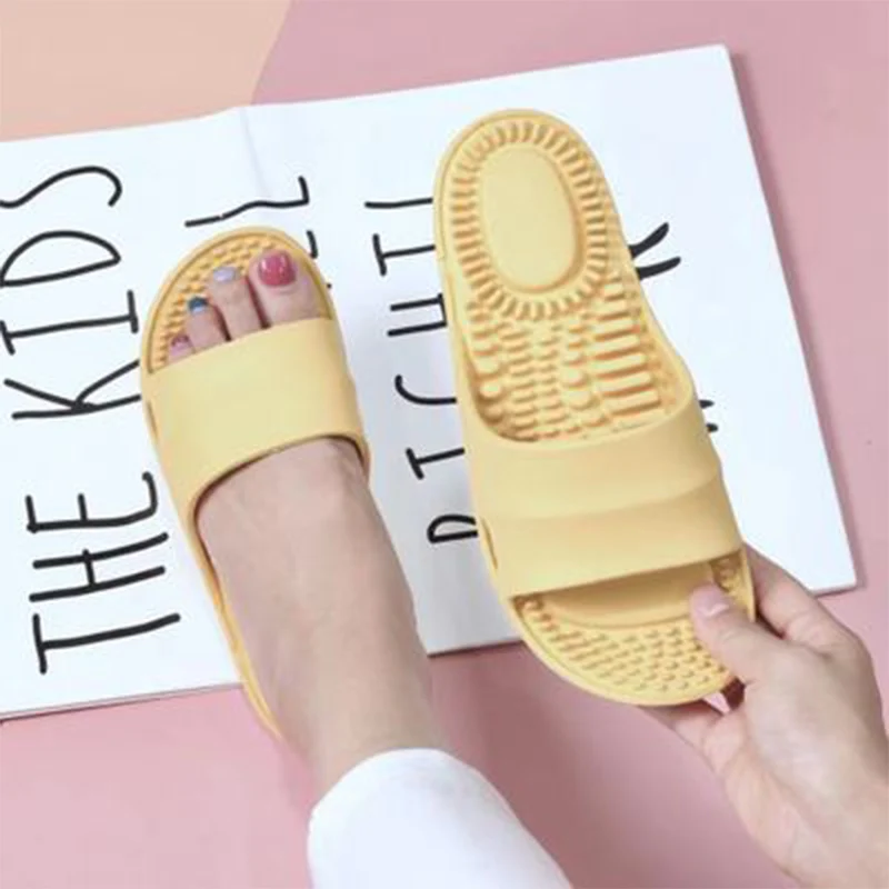 

Women Massage Slipper Women's Bathroom Indoor Shoe Woman Slide Female Home Non Slip Ladies Comfort 2020 Summer Flat Plus Size 45