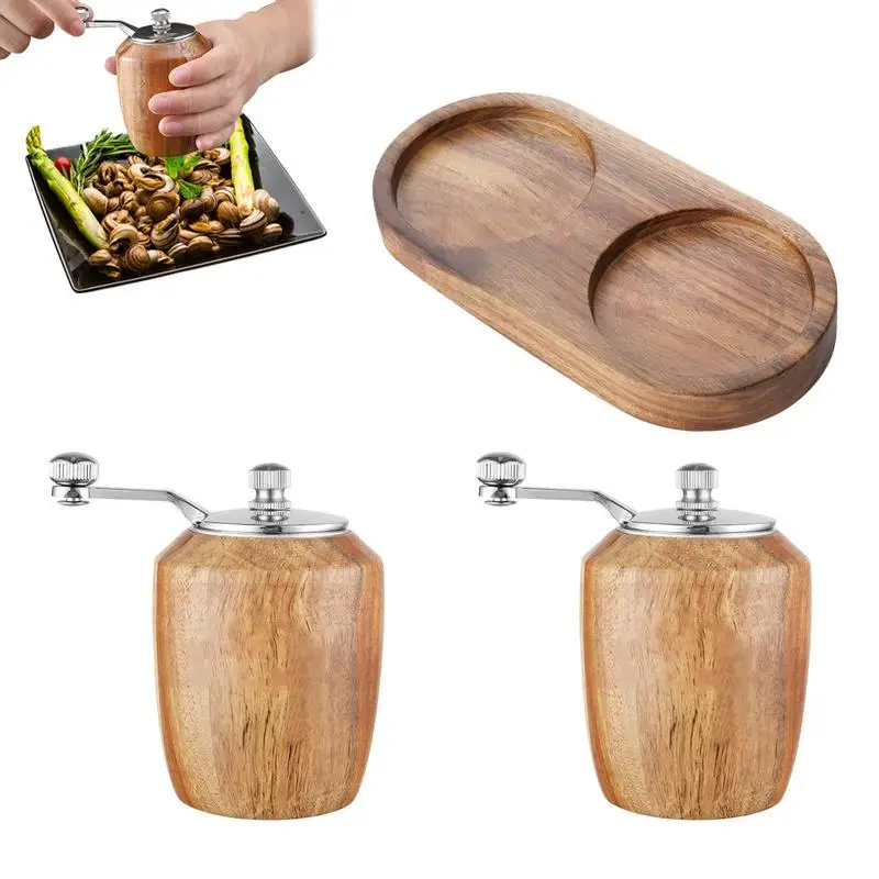 

Pepper Grinder Refillable Manual Salt And Pepper Mills Manual Salt And Pepper Grinding Tool With Ceramic Grinding Cores