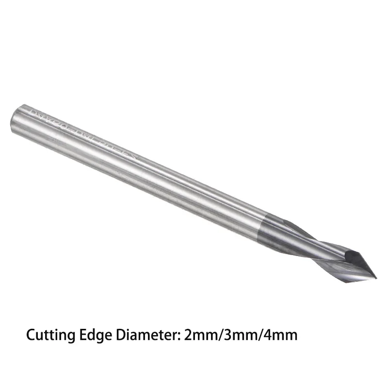 

Spot Drill 2/3/4mm Dia Coated Tungsten Carbide 60 90 Degree Spotting Drill Bit for Machining Hole Drill Chamfering Tools