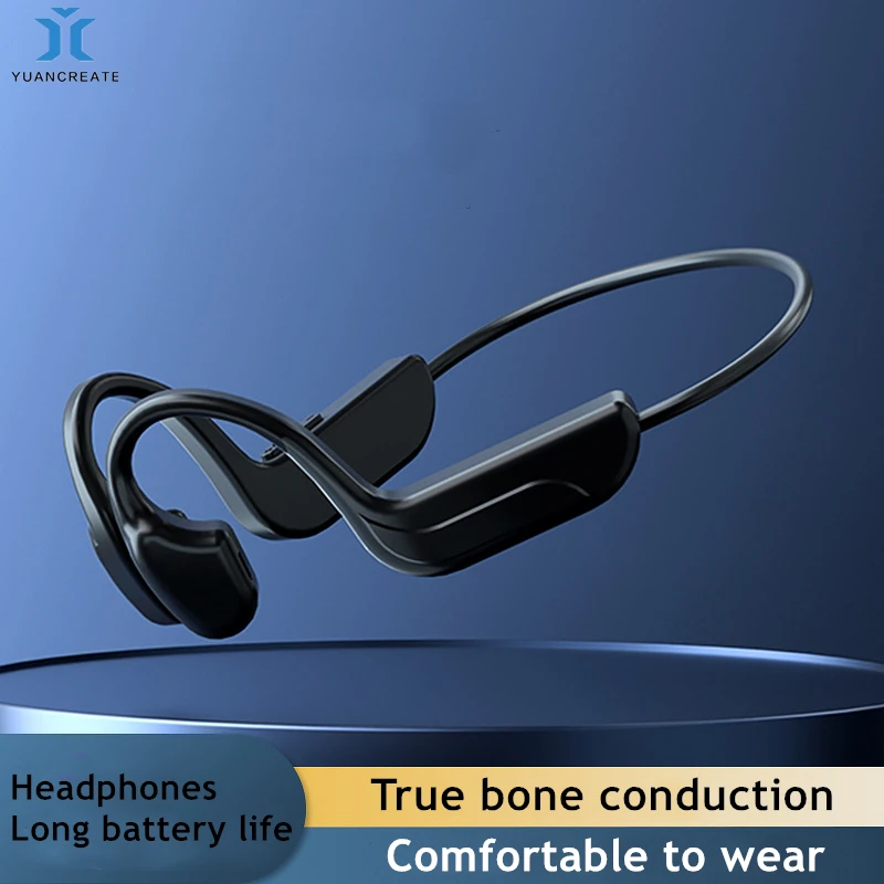 

Новые беспроводные Bluetooth-наушники YUANCREATE, спортивные наушники с костной проводимостью, Bluetooth-наушники для бега, 3D стерео