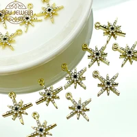 10pcs 2118mm gold shiny crystal star charm for earring making accessories pendant bracelet necklace keychain diy jewelry making