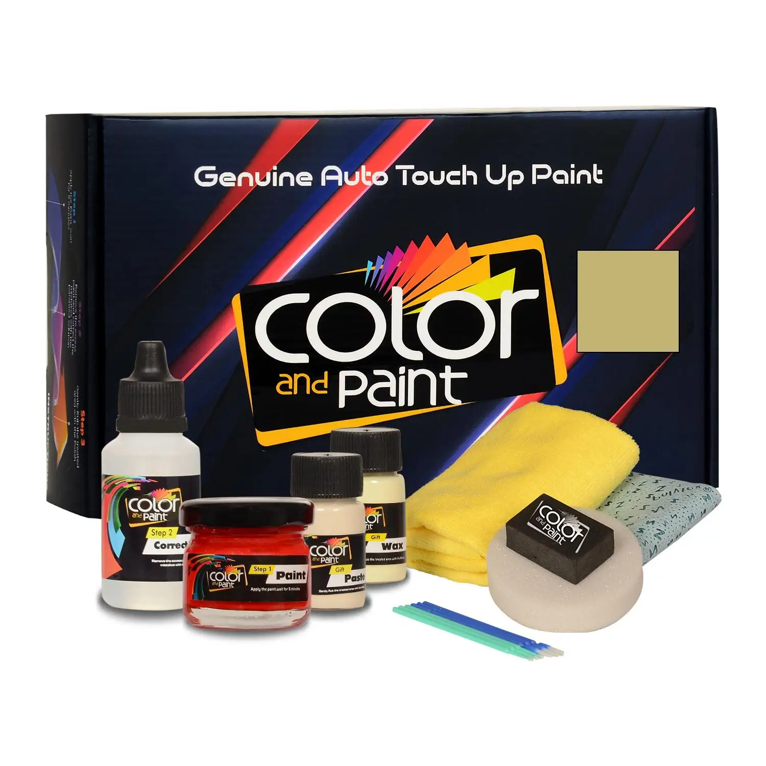 

Color and Paint compatible with Mercedes Automotive Touch Up Paint - CITRON GREEN MET - 6800 - Basic Care