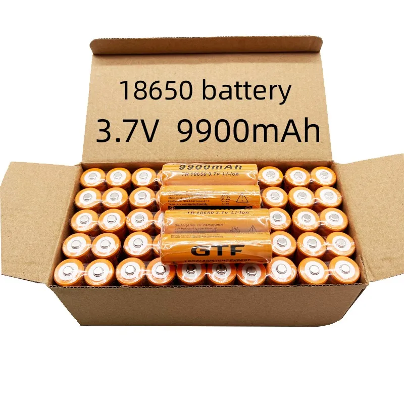 

New 18650 Battery 3.7V 9900 MAH Rechargeable Lithium Ion Battery Is A New High-quality LED Hot Flashlight