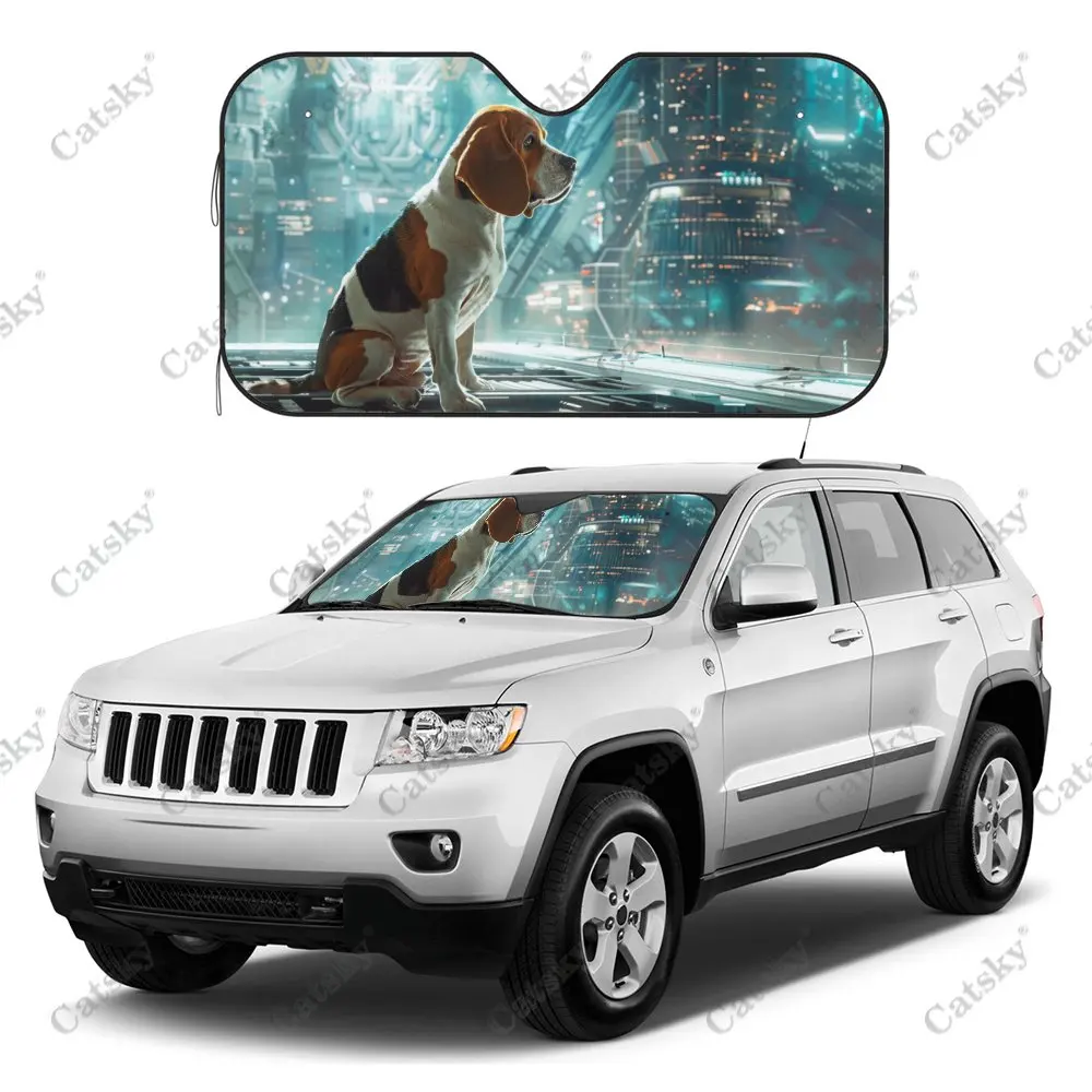 Космическая станция Beagle Dog солнцезащитный козырек на лобовое стекло автомобиля