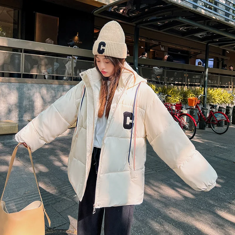 Bread women 2022 winter new Korean version of loose down padded jacket padded jacket short cotton-padded jacket women