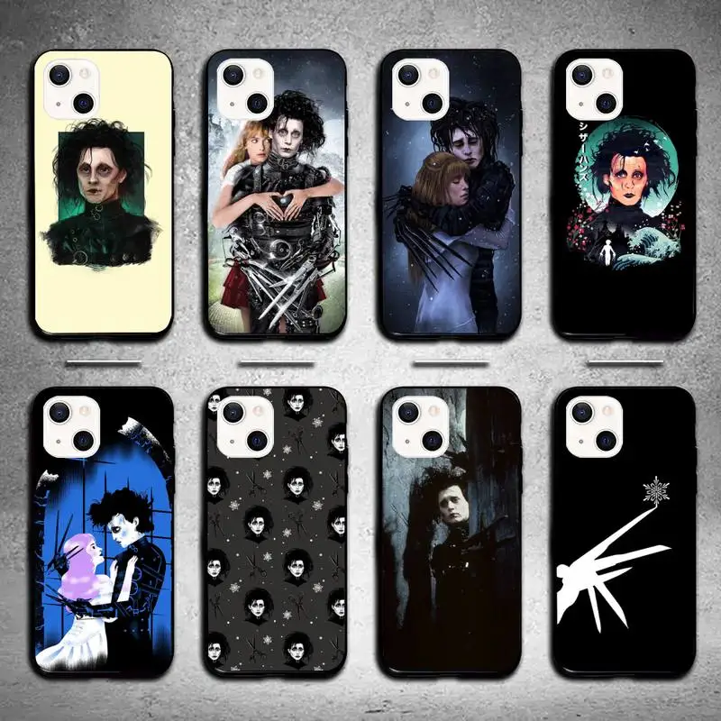 Чехол для телефона из фильма «Эдвард ножницы» для iPhone 11 12 Mini 13 14 Pro XS Max X 8 7 6s Plus SE XR