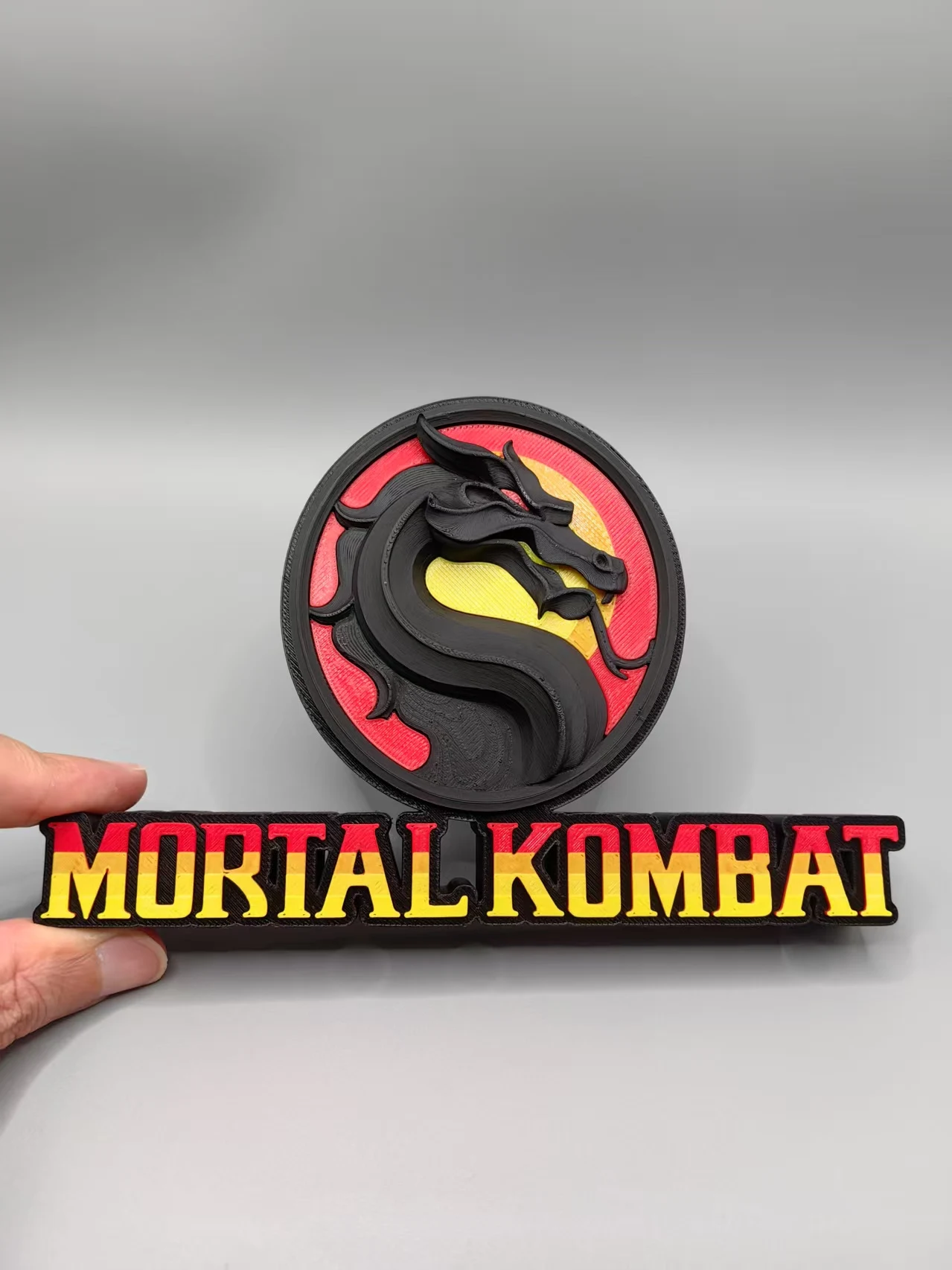 Объемная вывескадекоративный элемент с логотипом Mortal Kombat 3D (art.: 3920ceff02374) - 3920ceff02374