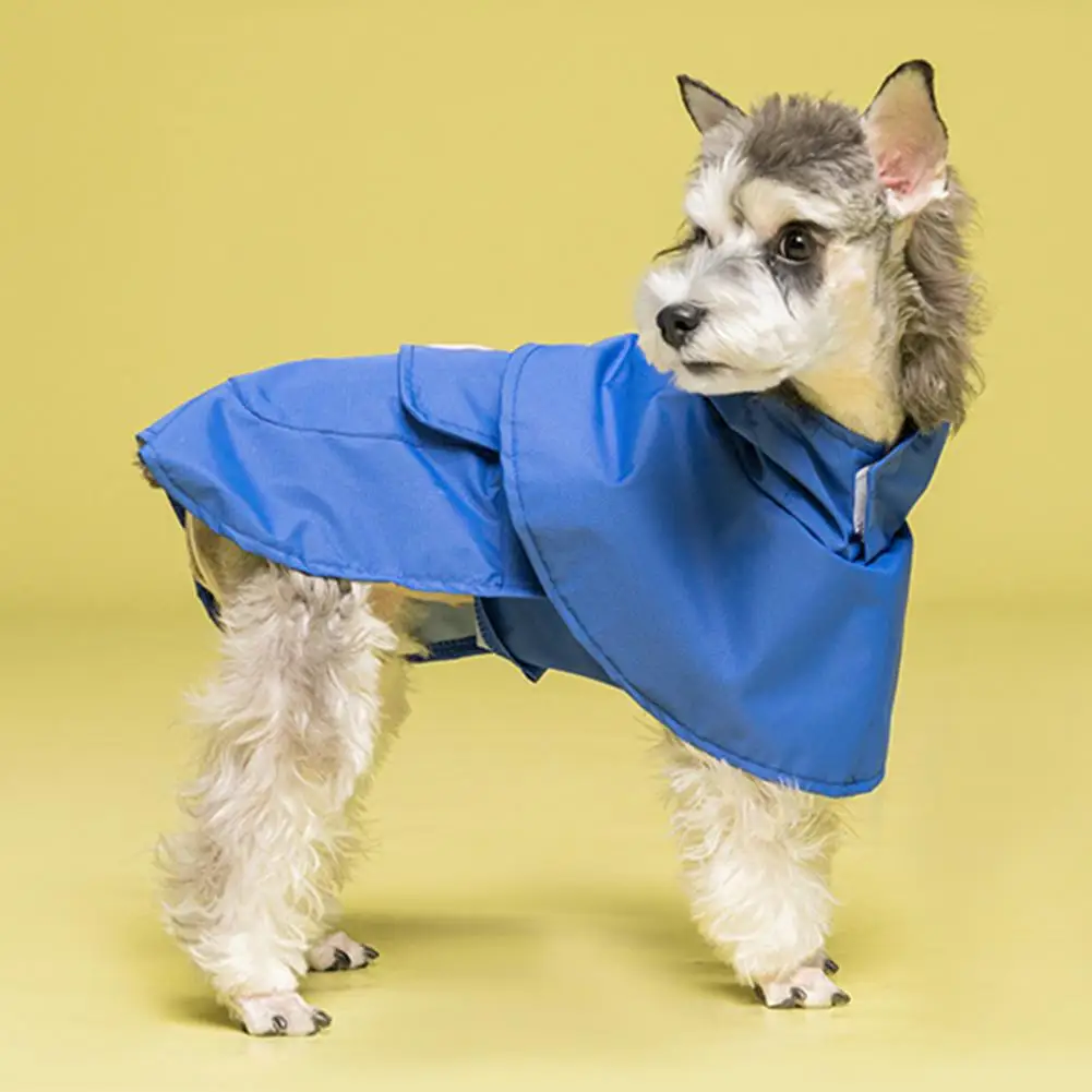 

5 Sizes Durable Dog Raincoat Full Protection Fabric Waterproof Cloak Dog Rain Jacket For Outdoor Pet Products Hot