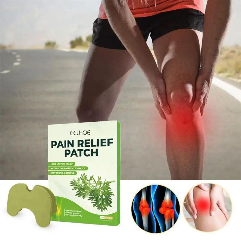 

10pcs/bag New Knee Plaster Sticker Wormwood Extract Knee Joint Ache Pain Relieving Paster Knee Rheumatoid Arthritis Body Patch