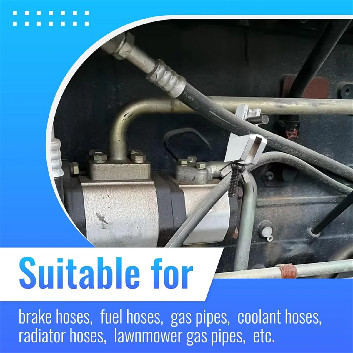 Зажим тормозной магистрали 2 шт. плоскогубцы для зажима шланга металлический