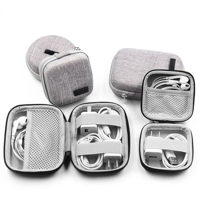 

Portable Mini Hard Shell Digital Gadgets Storage Bag Bluetooth Earphone MAC Charger Case Data Cable U Disk Organizadores Box