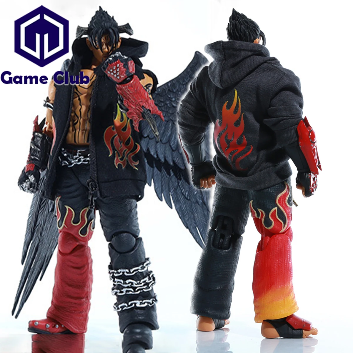 

JLDZ Toys 1/12 Storm Karate Devil Jin Kanzama Sports Sweater Clothes Accessories Hoodie Model for 6'' TEKKEN7 Action Figure Doll