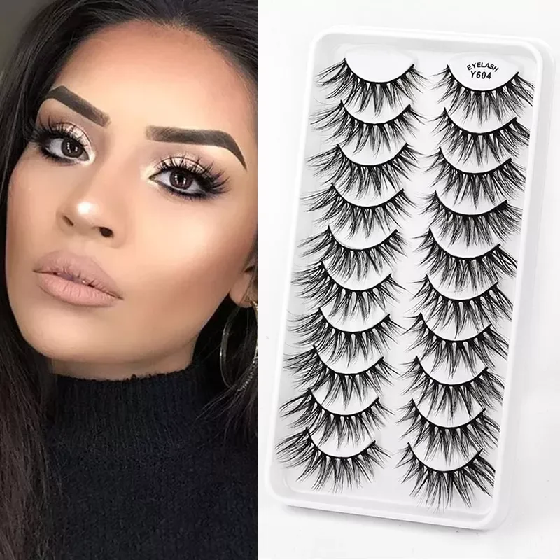 

NEW2023 Pairs 3D Faux Mink Eyelashes Natural Thick Long False Eyelashes Dramatic Fake Lashes Makeup Extension Eyelashes maquiage