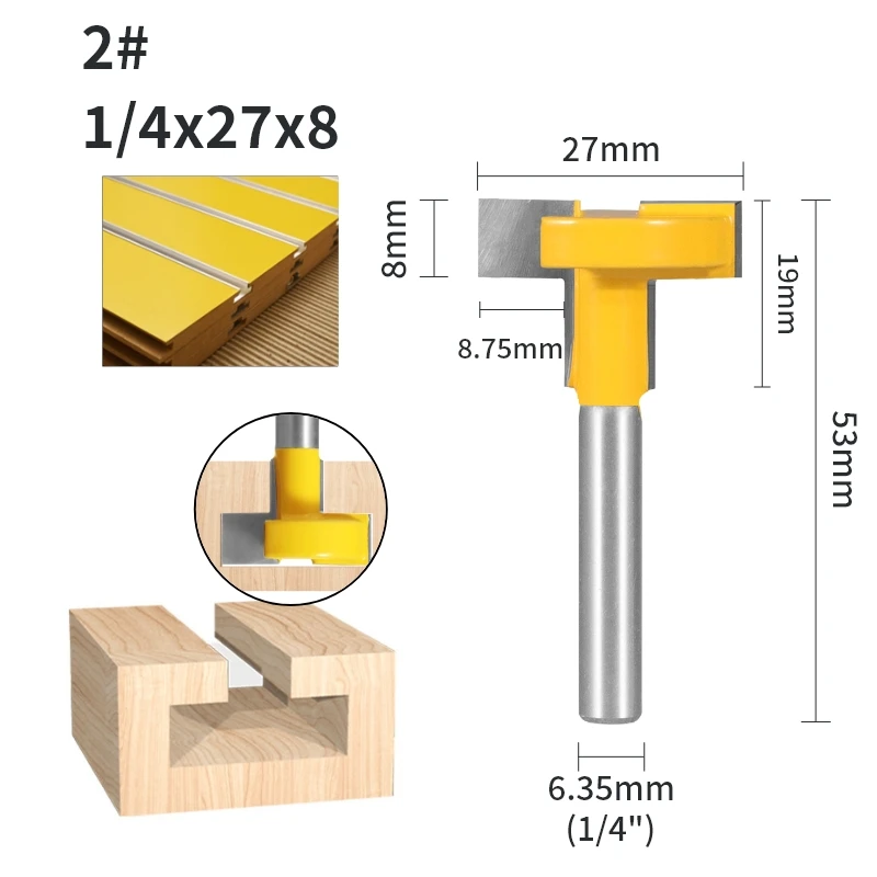 

Коническая пазовая фреза YUSUN 27 мм