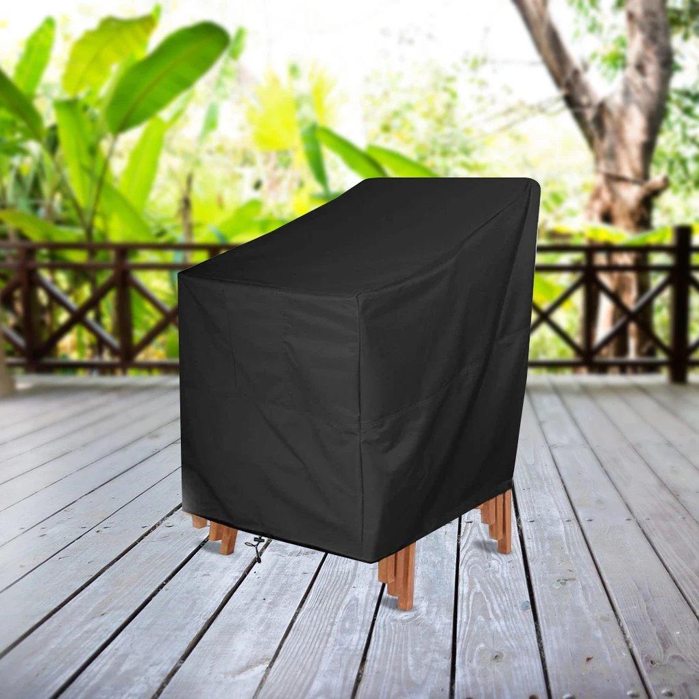 

Stacked Chair Dust Cover Storage Bag Outdoor Garden Patio Furniture Protector High Quality Waterproof Dustproof Chair Organizer