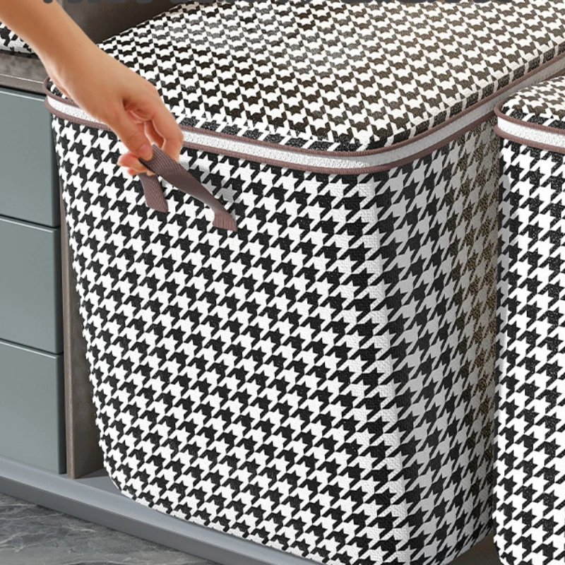 

Quilt Organizer Bag Clothes Quilt Sweater Organizer Dustproof Foldable Storage Box Large Capacity Moving Pack Storage Accessory