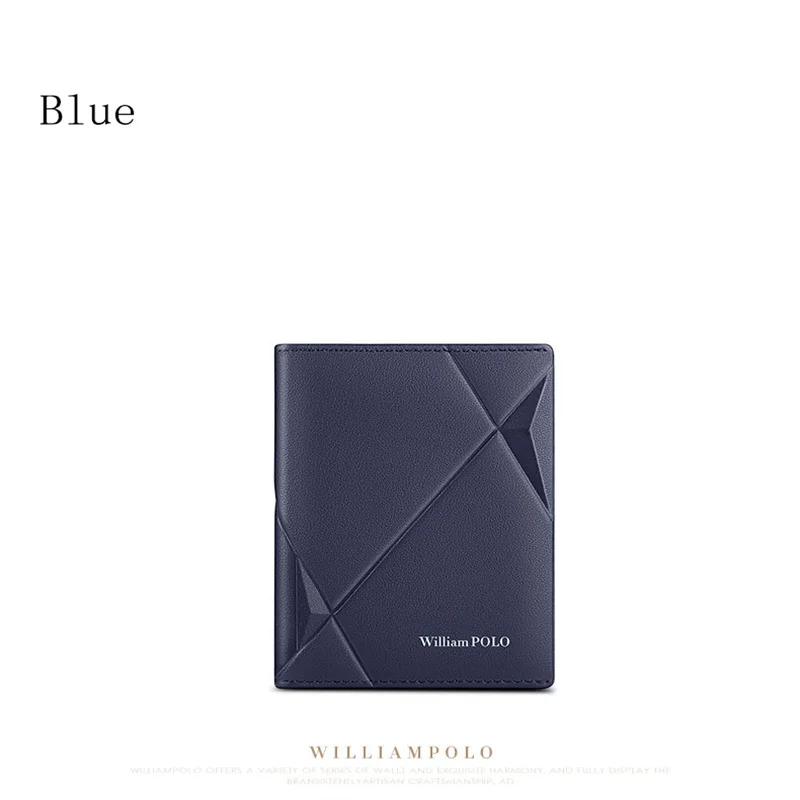 2022  new Wiliampolo men's wallet genuine leather card holder genuine cowhide men's wallet Fashion Design 2022 with gift box
