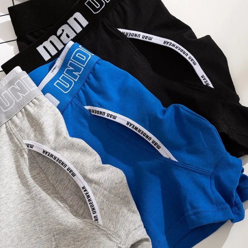 8Pcs Male Panties Cotton Mens Underwear Breathable Man Boxers Solid Underpants Soft Comfortable U Convex Pouch Men Shorts Boxer