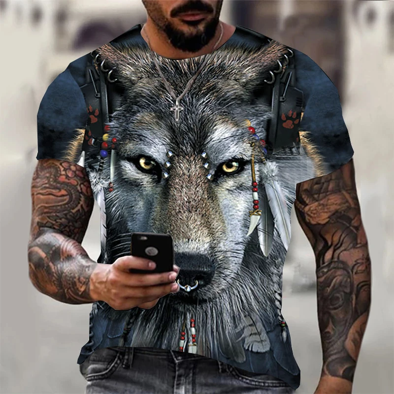 

Hot Fashion High Quality Wolf Animal 3d Print T Shirt Male/Female Hip Hop Streetwear Cool Clothes Comfortable Oversized Tops