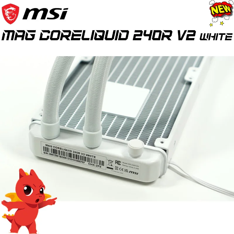 LGA 1700 MSI MAG CoreLiquid 240R V2 белый AMD Intel CPU материнская плата ARGB водяной охладитель