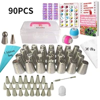 cake decorating tools kit piping pastry nozzles silicone pastry cream bag icing piping tips confectionery baking sets kitchen