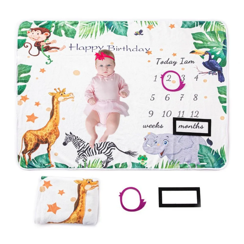 Детское одеяло для фотосъемки фотореквизит в честь месяца