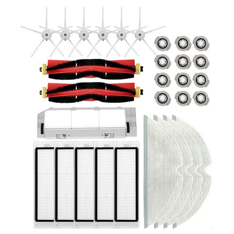 

Запчасти для робота-пылесоса, основная боковая щетка, Hepa фильтр, Швабра для Xiaomi Roborock S5 S50 S5 Max S6 S6 Maxv S6 Pure