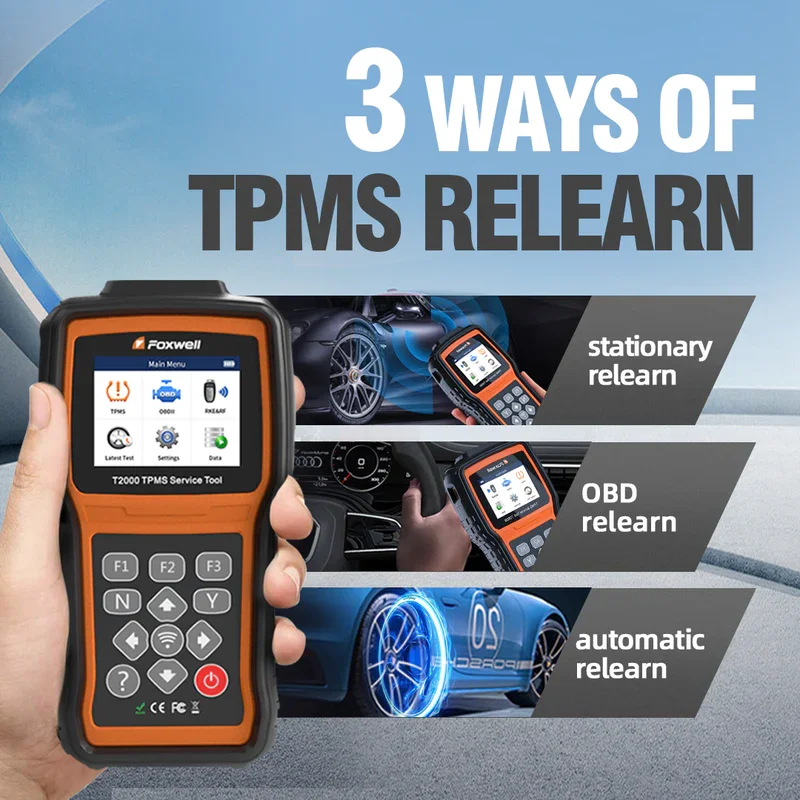 

FOXWELL T2000 TPMS Diagnosis And Maintenance Tool TPMS Sensors Car Tire Pressure Monitoring System Update of Foxwell T1000