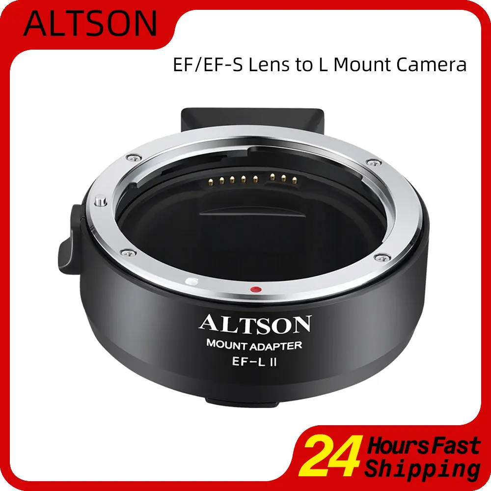 

ALTSON EF-L II Auto Focus Lens Adapter Ring for Canon EF EF-S Lens to L Mount Camera Leica SL2 Panasonic S1 S1R S1H S5 Sigma FP