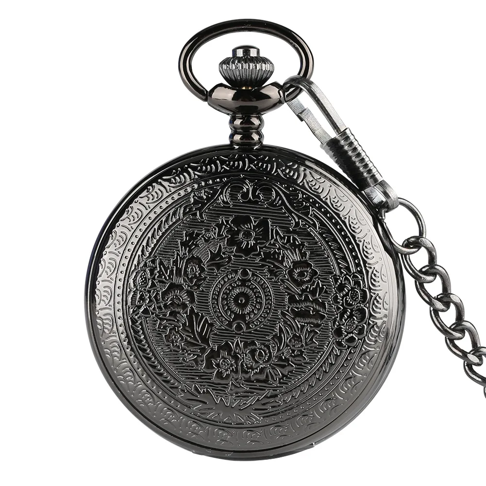 Vintage To My Son Design Quartz Pocket Watches Luxury Necklace Chain Pocket Watches for Mens Womens Boys Gifts