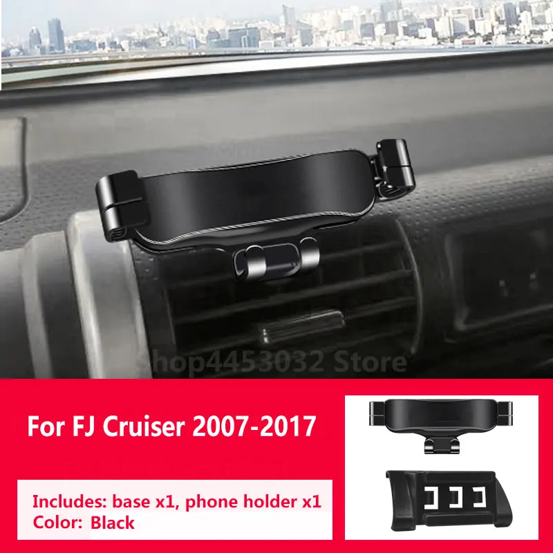 

Car Phone Holder For Toyota FJ Cruiser 2007-2017 Gravity Navigation Special Bracket Rotatable Support Clamping Accessories