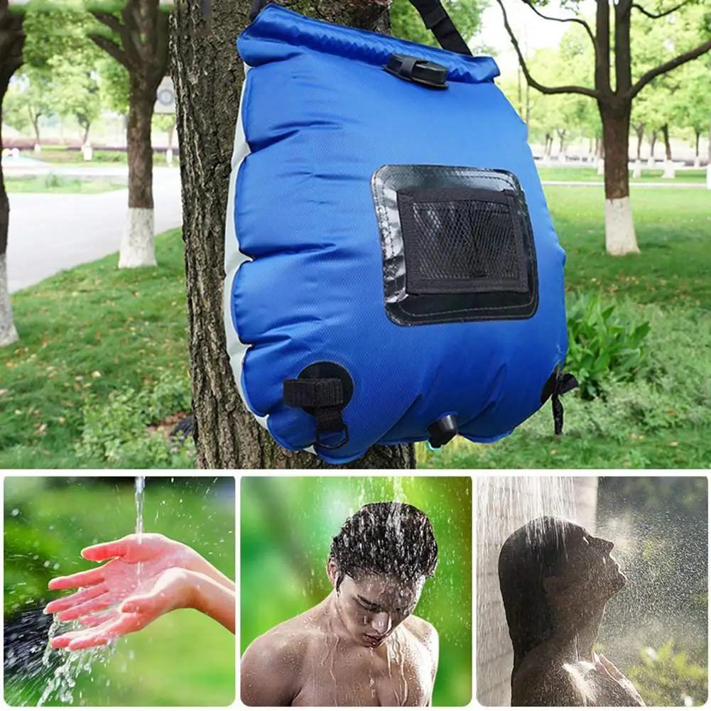 

20L Outdoor Portable Camping Hiking Solar Heated Shower Bathing Water Bag Pouch