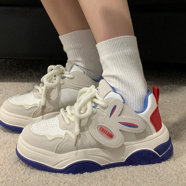 

Women's Platform Sneakers Casual Canvas Fashion Pink Sports Shoes Spring Kawaii Flats Harajuku Vulcanized Running Korean Basket