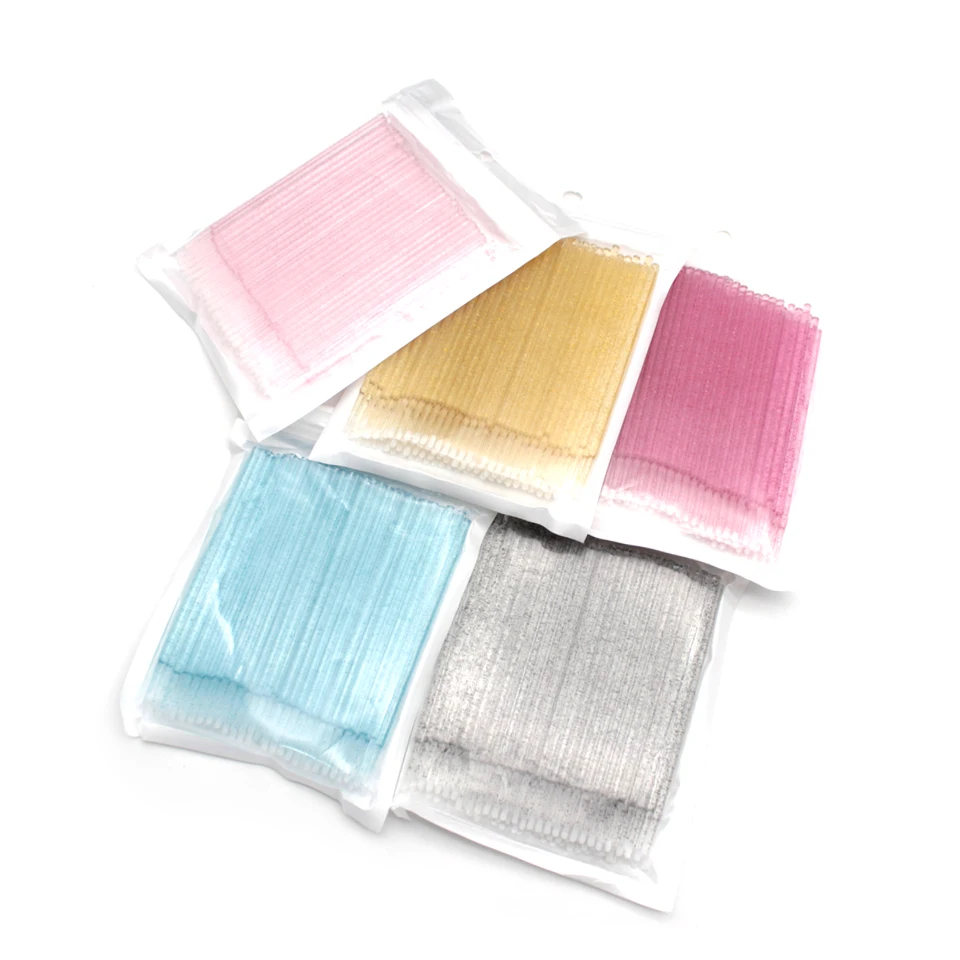 

Ватные палочки со стразами, 100 шт. в упаковке, бесплатные пользовательские наклейки с логотипом, ватные палочки для удаления ресниц для очис...