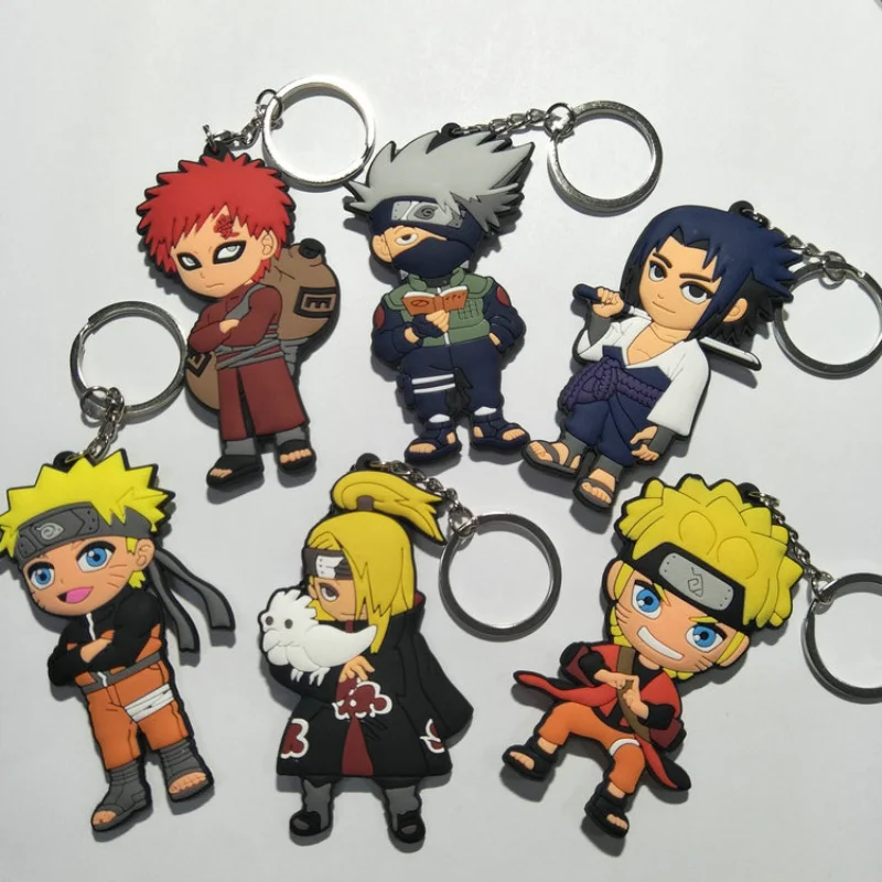 

Naruto Keychain Kakashi Uchiha Kakashi Sasuke Anime Action Figures Toys Cartoon Figure Decoration Car Key Children Birthday Gift