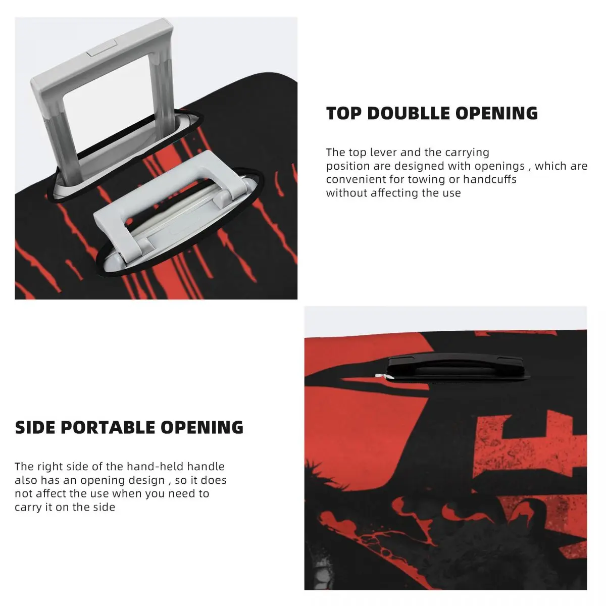 Чехол для чемодана с надписью Talk To Me