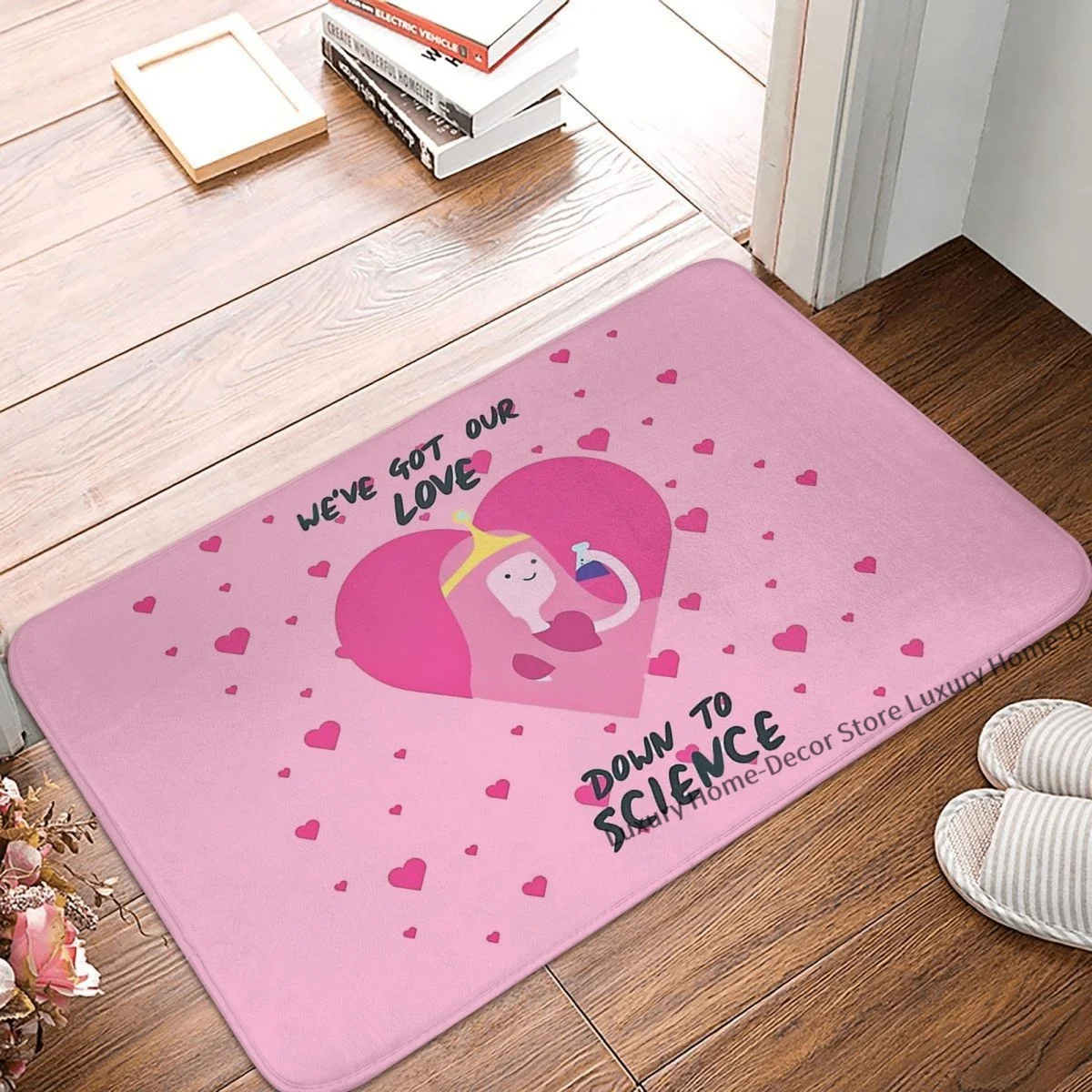 

BMO Jake Finn Non-slip Doormat Bath Mat We've Got Our Love Down To Science Balcony Carpet Welcome Rug Indoor Decorative