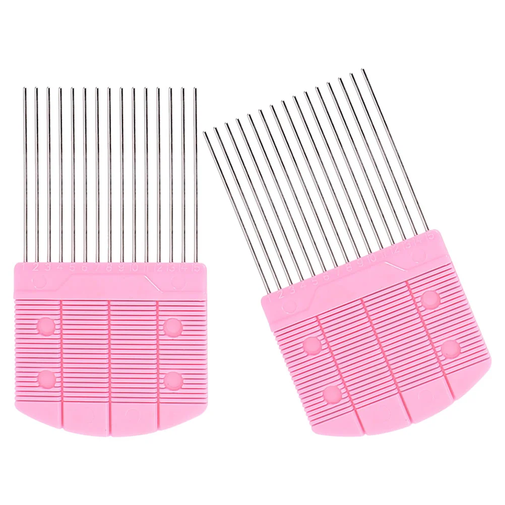 

2 Pcs Sofcomfort Paper Quilling Comb Handmade Weaving Tool Tools Plastic Paper- Rolling Knitting Machine
